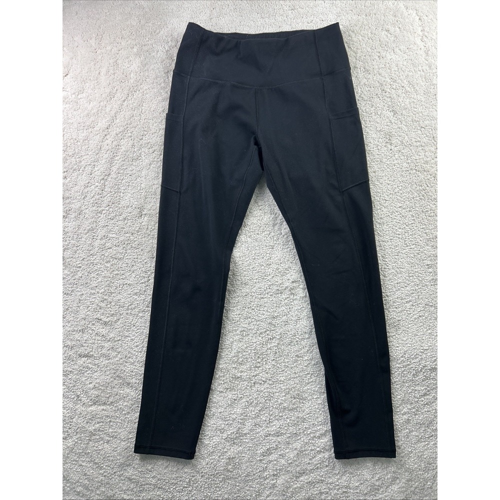 Ewedoos Black Leggings Women's Size Large with Side Pockets